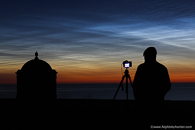 Mussenden Temple Noctilucent Clouds - June 28th 2019